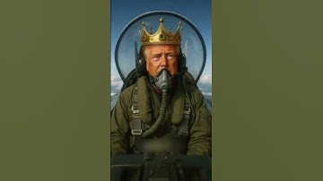 Trump posts AI video as king dropping sludge on protesters #news #shorts