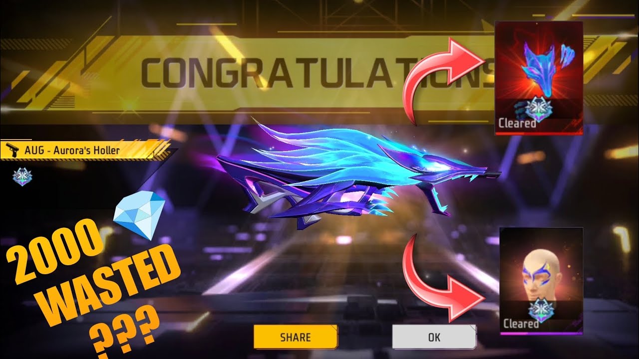 NEW AUG - AURORA'S HOLLER | AURORA ROYALE | 2000 💎 WASTED??? | GAMER LOVEBIRDS