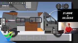 So teuer ist der Umbau bisher 😳 Ich zeige euch mein 3D Layout! | #VANX DIY Camper Van VANLIFE Kosten