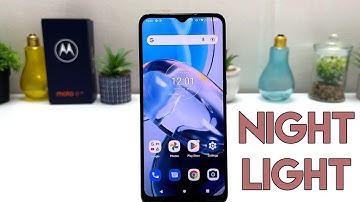 How to turn on Night Light in Motorola Moto E22