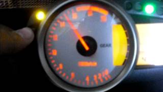 How to change shiftlight options on a ZX6R