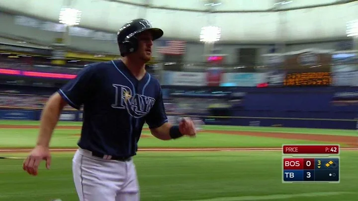 BOS@TB: Jennings plates Miller on an RBI grounder