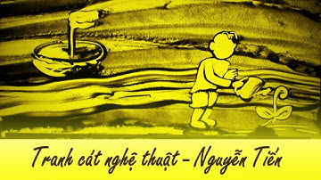 Nghệ thuật vẽ tranh cát  tri ân lãnh đạo - Họa sĩ tranh cát Nguyễn Tiến