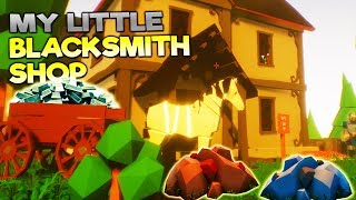 SECRET HIDDEN ORE FOUND BY ABANDONED HOUSE! - My Little Blacksmith Shop Update Gameplay screenshot 4