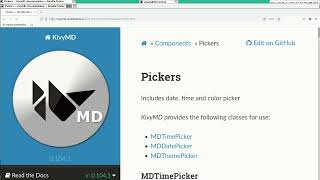 Python in Emacs 0040 -- ModuleNotFoundError for ‘kivymd.u ix.picker’ (MDDatePicker and MDTimePicker)