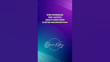 Why Directness is Often Misunderstood in Autistic Adults #autismsigns