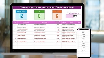 Vendor Evaluation Preparation Guide in Excel
