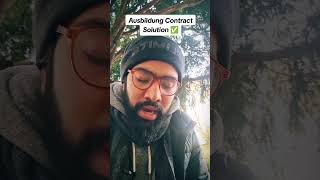 Ausbildung Contract A Solution