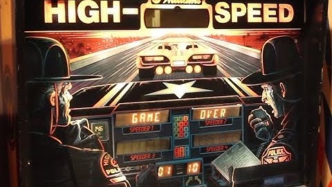 1986 Williams HIGH SPEED pinball machine