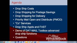 Drop Ship Advanced Services - Window Book