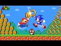 What if mario vs sonics coin war in super mario bros  game animation