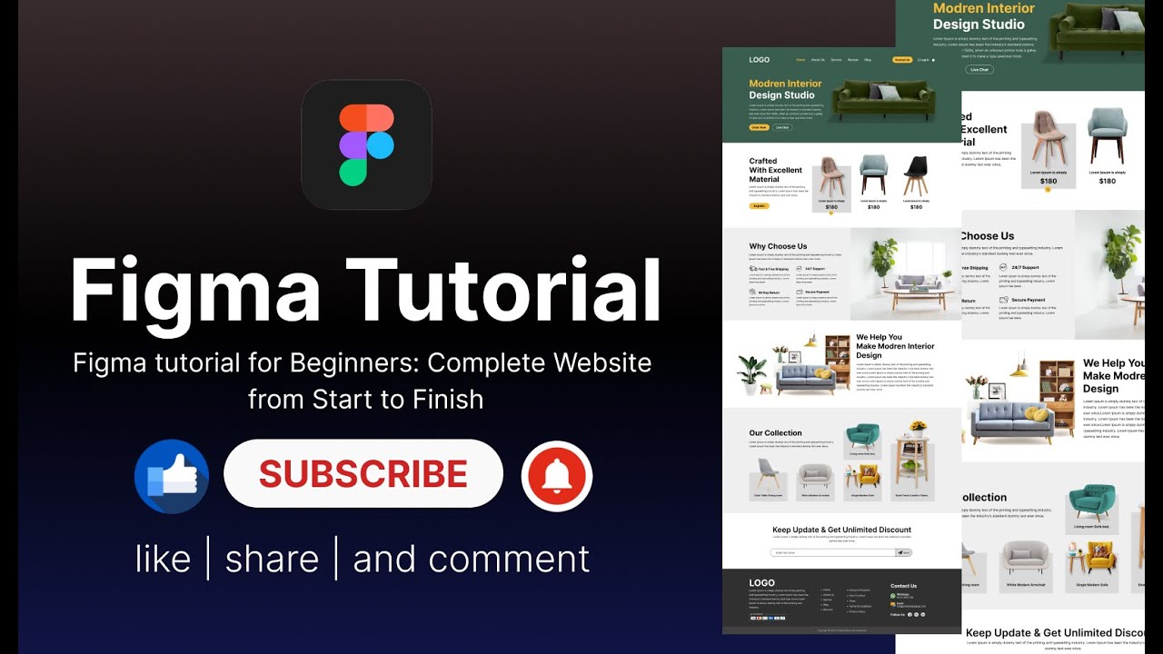 Figma Tutorial for Beginners: Creating a Complete Website from Start to ...