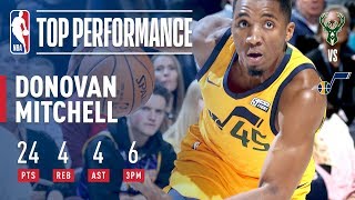 Donovan Mitchell Ties Jazz Rookie Record With 6 Threes | November 25, 2017 Profile