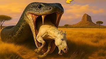 "Brave Heroes Save Poor Horse From Deadly Giant Mutant Python🐍"