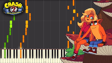 Hang Eight Bonus Round - Crash Bandicoot 2 [Piano Tutorial] Synthesia MIDI Cover ♫ テケテケ かわのぼり  ピアノ