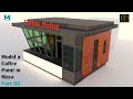 Autodesk Maya | Model a Coffee Point in Maya part 2 of 2 | Exterior design modeling | M # 12