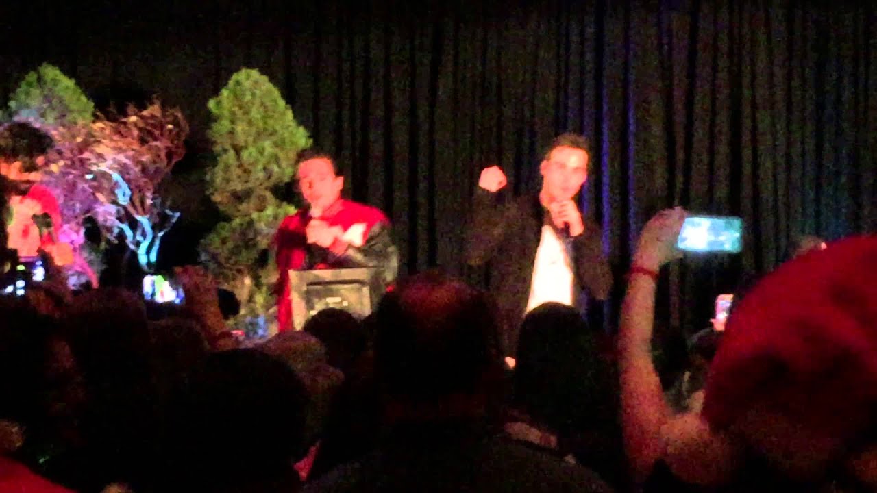 Chris Wood, Chase Coleman & Micah Parker singing 