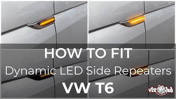 How to fit VW T6 Dynamic Side Repeaters | Vee Dub Transporters