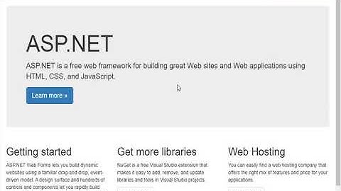 للمبتدئين كيفية عمل موقع بسيط في دقائق فيجوال ستوديو Asp.net website 2019