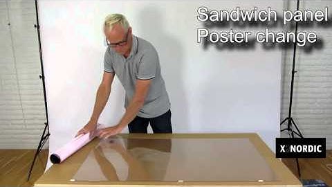 Change of poster in sandwich panel