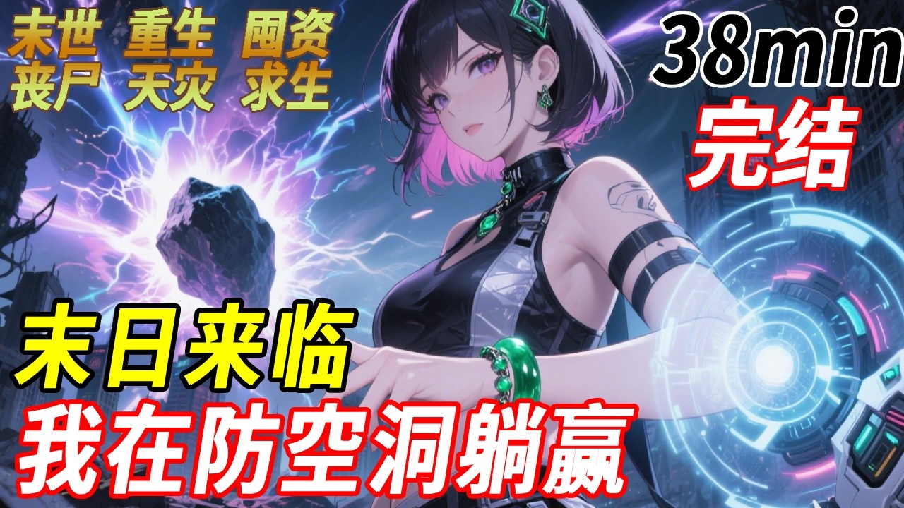 一覺醒來，我發現自己重生了，距離第一波天外隕石降臨，還有兩小時零九分鐘，我下意識地摸向左手手腕，那只祖傳的翡翠玉鐲還在，上一世，直到臨死我才發現這玉鐲內竟是空間，重活一世，我立馬囤貨租好防空洞活到最後