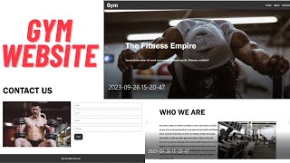 How To Make Website Using HTML, CSS, JavaScript | Gym Website Using HTML, CSS, JavaScript