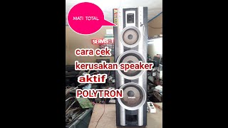 Cara Memperbaiki Speaker Aktif Polytron Mati Total Youtube