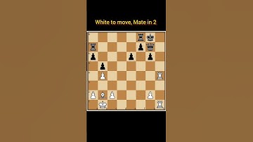 ||Mate in 2|| #shorts #chess  #checkmate #learnchess  #tactics #chessforbeginners #chessmatetricks
