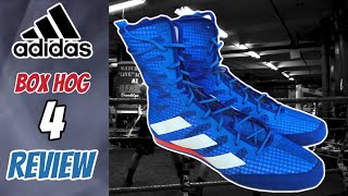 Adidas Box Hog 4 Boxing Shoe REVIEW LIGHTWEIGHT AND GOOD FOR QUICK FOOTWORK!