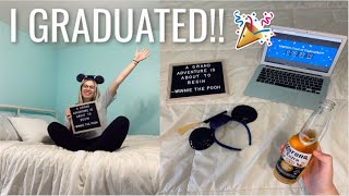 college VLOG: a quarantine graduation, writing my last final EVER, office organizing + amazon haul