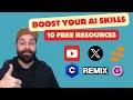 Top 10 FREE Generative AI Resources to Boost Your Skills | Beginner to Pro Guide
