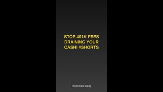 Stop 401k Fees Draining Your Cash! #Shorts