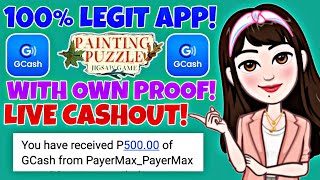 Live Cashout • ₱500 Kinita ko Dito nang Libre • Puzzle Game to Earn • Painting Puzzle Payment Proof screenshot 2