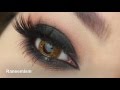 مكياج سموكي أسود سهل  و بسيط / Black Smoky Eye