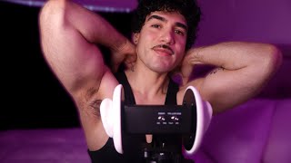 ASMR male whisper, mouth and hand sounds for sleep