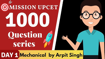 Upcet Mechanical Important Questions || Upcet  || Mission Upcet || B tech leet important questions