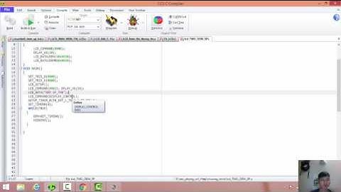 pic16f887_Bài tập hiển thị họ tên, đếm dùng giao tiếp LCD chuẩn 8 bit dữ liệu