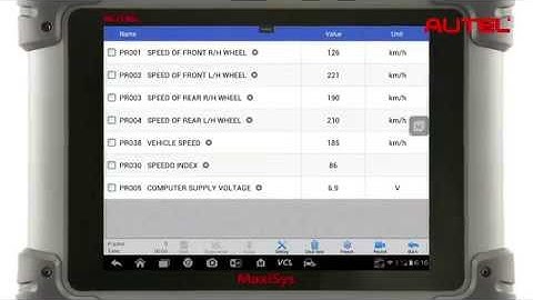 Autel MaxiSYS MS908/MaxiSys Pro MS908P/MaxiSys Mini MS905: Data logging