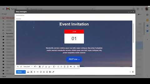 Example of using the chrome extension: Insert HTML into email message