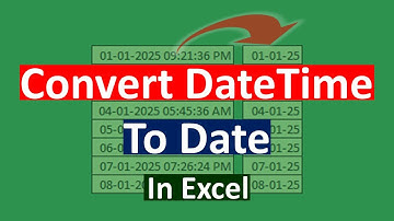 How to Convert DateTime to Date Only in Excel | Formula | VBA