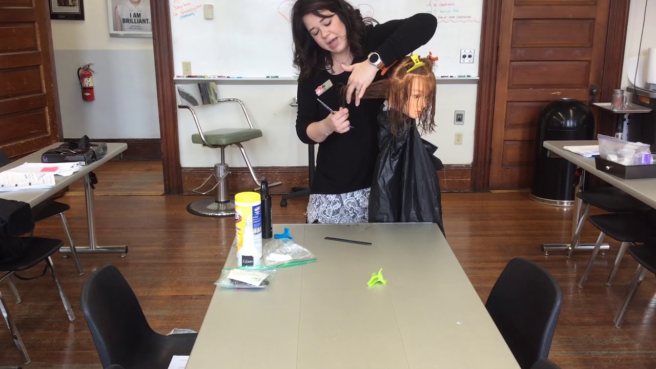 Maryland Cosmetology practical Haircut/ 90 degree haircut YouTube