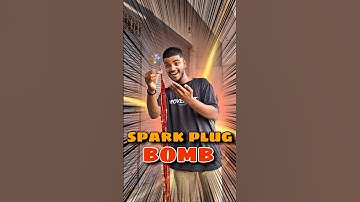 Made a firecracker from a spark plug 😃🤩 #viral #minivlog #sparkle