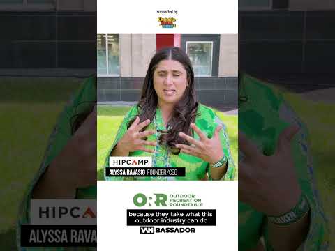Hipcamp talking about the power of the Outdoor Recreation Roundtable #outdooractivities