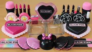 Mixingblack Vs Pink Eyeshadow And Makeup,Parts,Glitter Into Slimesatisfying Slime Videoasmr
