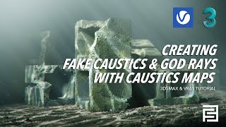 Creating Fake Caustics & God rays | 3dsmax x Vray tutorial screenshot 4