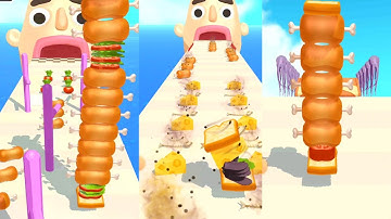 Sandwich Runner - Gameplay Walkthrough - All Levels (IOS, Android)