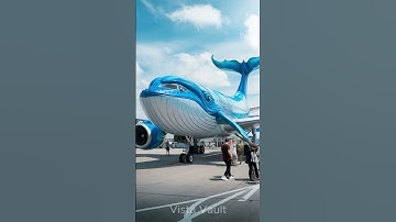 Inside the Super Cute Blue Whale Plane – DreamWhale Airlines