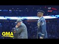 96-Year-Old WWII Vet Brings Down the House with Stirring National Anthem Before NBA Game