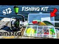 CHEAP Amazon Fishing Kit CHALLENGE!!! (TRESPASSING???)