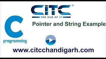 Tutorial video on Pointer and String Example  in C language